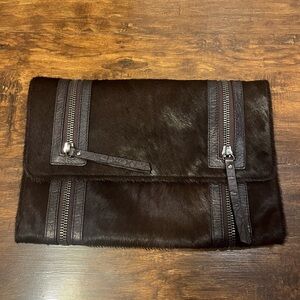 Kenneth Cole Collection Cow Hair Leather Clutch